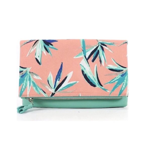 Rachel Pally Reversible Clutch - Paradise Mint - New - Picture 12 of 12